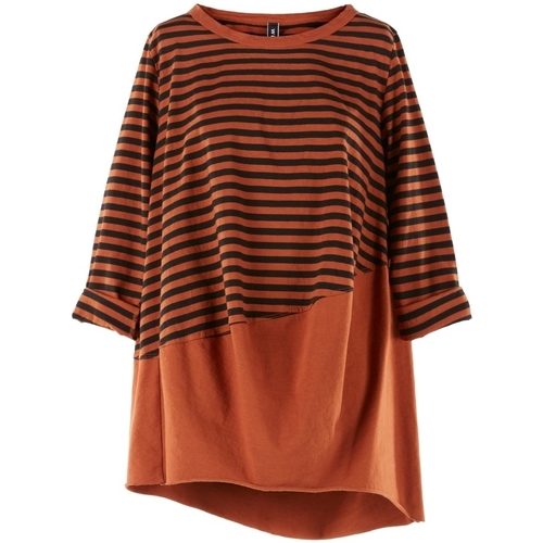Textil Ženy Mikiny Wendy Trendy Top 220847 - Orange/Black Oranžová