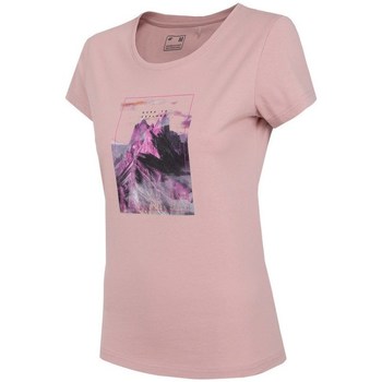 Textil Ženy Trička s krátkým rukávem 4F TSD060 Růžová