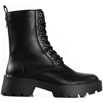 Boty Ženy Kotníkové boty Sergio Leone Pohodlné černé dámské  kotníčkové boty na plochém podpatku 
