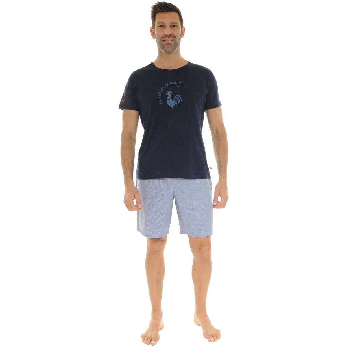 Textil Muži Pyžamo / Noční košile Le Pyjama Français NEULISE Modrá