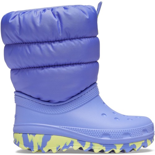 Boty Děti Kotníkové boty Crocs Crocs™ Classic Neo Puff Boot Kid's 207683 Digital Violet