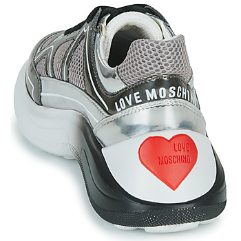 Love Moschino SUPERHEART Černá / Bílá / Stříbřitá