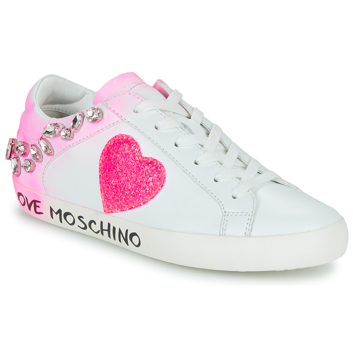 Levně Love Moschino Tenisky FREE LOVE Růžová