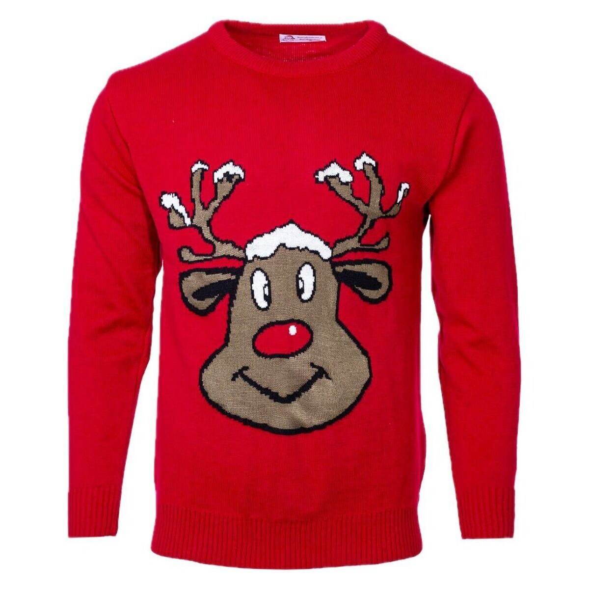 Textil Svetry Wayfarer Vánoční svetr se sobem Reindeer červený Červená