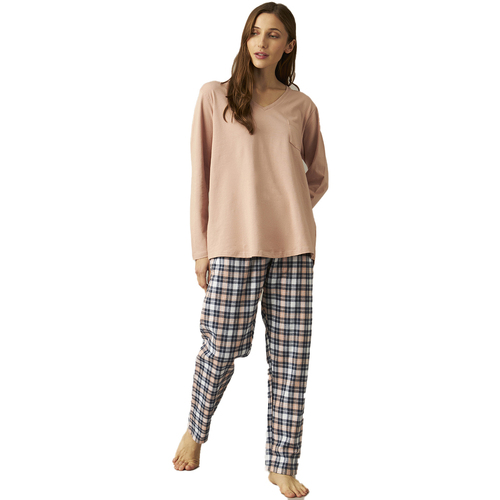 Textil Ženy Pyžamo / Noční košile J&j Brothers JJBCP1701 Růžová