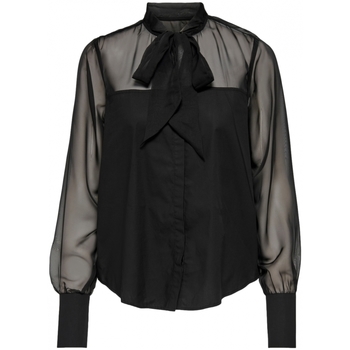 La Strada Halenky shirt Costel L/S- Black - Černá