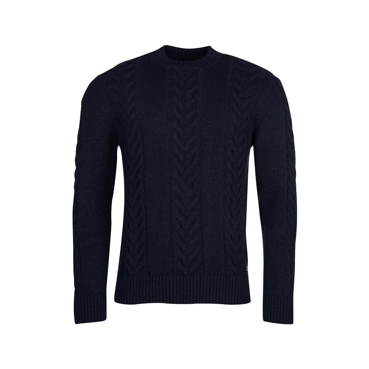Textil Muži Svetry Barbour Essential Pullover Cable Knit - Navy Modrá