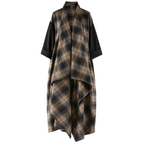 Textil Ženy Kabáty Wendy Trendy Coat 110441 - Tartan           