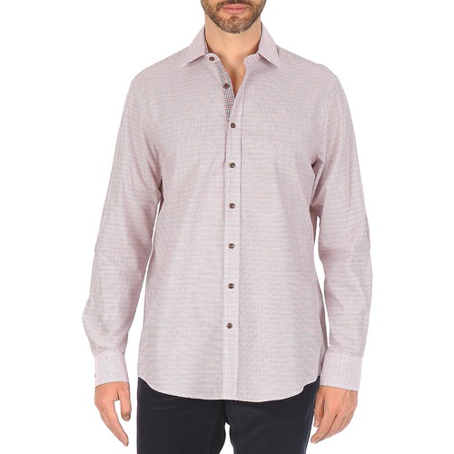 Textil Muži Košile s dlouhymi rukávy Hackett MULTI MINI GRID CHECK Vícebarevná