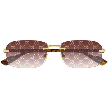 Hodinky & Bižuterie Muži sluneční brýle Gucci Occhiali da Sole  GG1221S 004 Zlatá