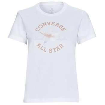 Textil Ženy Trička s krátkým rukávem Converse FLORAL CHUCK TAYLOR ALL STAR PATCH Bílá