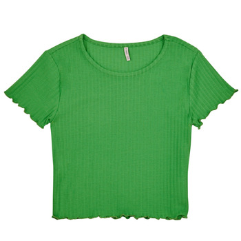 Textil Dívčí Trička s krátkým rukávem Only KOGNELLA S/S O-NECK TOP NOOS JRS Zelená