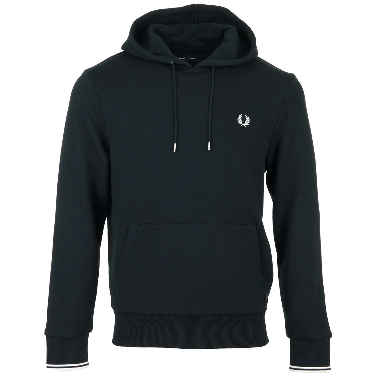 Fred Perry  Tipped Hooded Sweatshirt  Mikiny Modrá