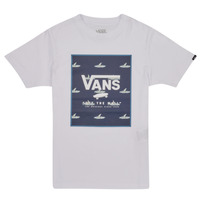 Textil Chlapecké Trička s krátkým rukávem Vans PRINT BOX BOYS Bílá / Modrá