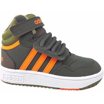 adidas Kotníkové boty Dětské Hoops Mid 30 AC I - Zelená