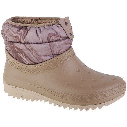 Boty Ženy Zimní boty Crocs Classic Neo Puff Hnědá