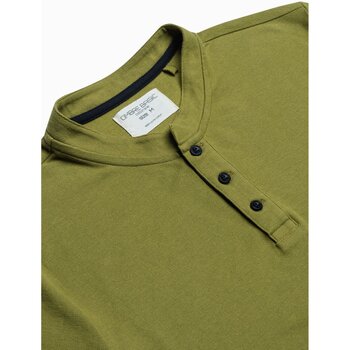 Ombre Pánské basic polo tričko Rosa olivová Zelená