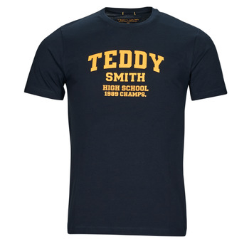 Textil Muži Trička s krátkým rukávem Teddy Smith T-SETH MC Tmavě modrá