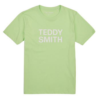 Textil Chlapecké Trička s krátkým rukávem Teddy Smith TICLASS 3 MC JR Zelená / Světlá