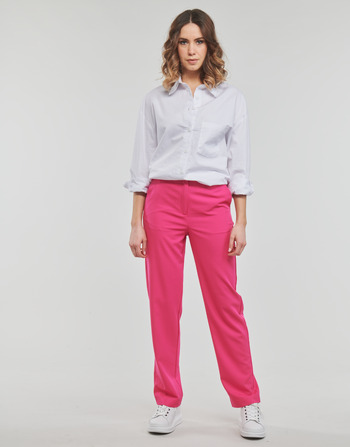 Textil Ženy Kapsáčové kalhoty Vero Moda VMZELDA H/W STRAIGHT PANT EXP NOOS Růžová