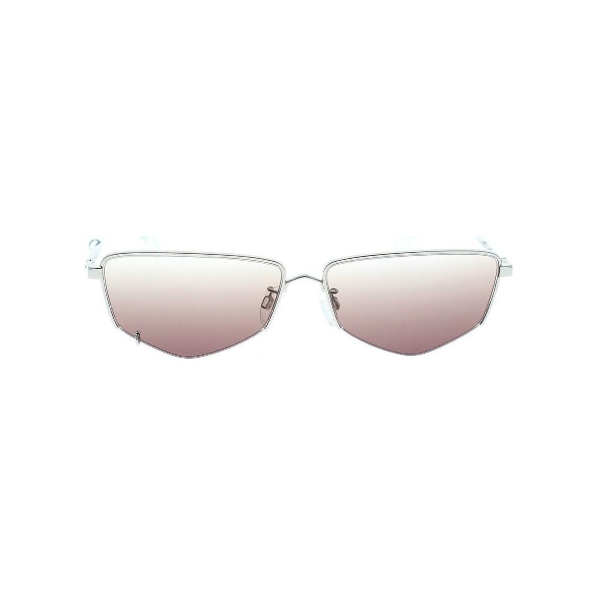 Hodinky & Bižuterie Ženy sluneční brýle McQ Alexander McQueen Occhiali da Sole  con catena MQ0271SA 002 Stříbrná       