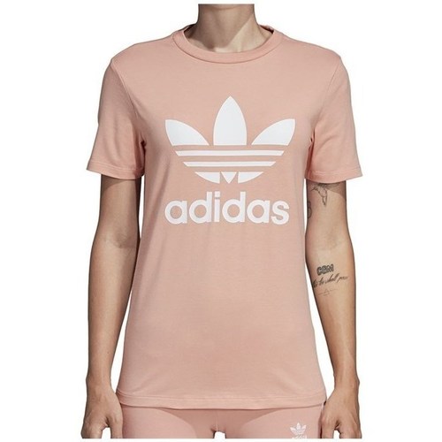 Textil Ženy Trička s krátkým rukávem adidas Originals Trefoil Tee Růžová