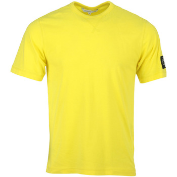 Textil Muži Trička s krátkým rukávem Calvin Klein Jeans Monogram Patch Shirt Žlutá