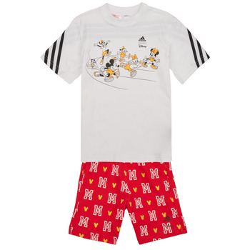 Textil Děti Pyžamo / Noční košile Adidas Sportswear LK DY MM T SET Bílá / Červená