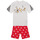 Textil Děti Pyžamo / Noční košile Adidas Sportswear LK DY MM T SET Bílá / Červená