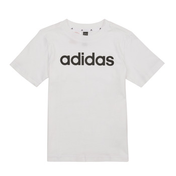 Textil Děti Trička s krátkým rukávem Adidas Sportswear LK LIN CO TEE Bílá