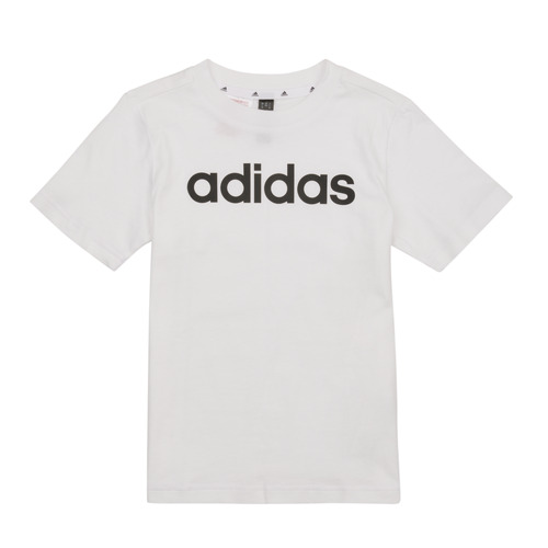 Textil Děti Trička s krátkým rukávem Adidas Sportswear LK LIN CO TEE Bílá