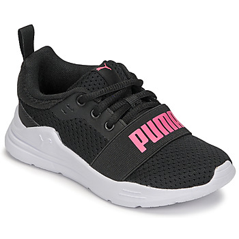 Boty Chlapecké Nízké tenisky Puma PS PUMA WIRED RUN V Černá / Růžová