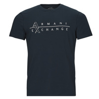 Textil Muži Trička s krátkým rukávem Armani Exchange 3RZTBR Tmavě modrá