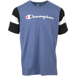 Textil Muži Trička s krátkým rukávem Champion Crewneck T-Shirt Modrá