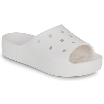 Crocs pantofle CLASSIC PLATFORM SLIDE - Bílá