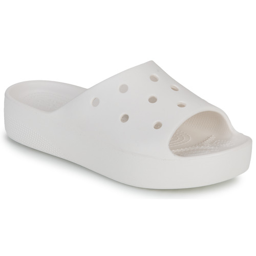 Boty pantofle Crocs CLASSIC PLATFORM SLIDE Bílá
