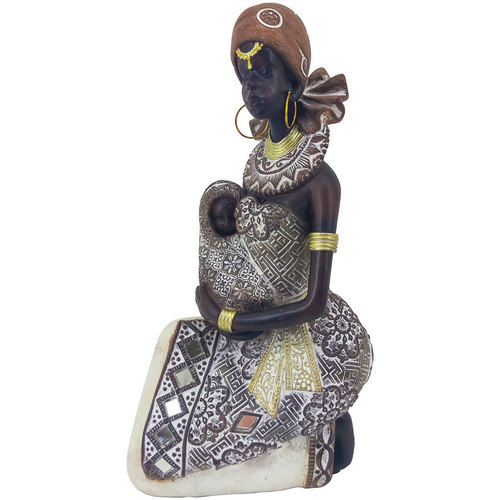 Bydlení Sošky a figurky Signes Grimalt Africká Postava Hnědá