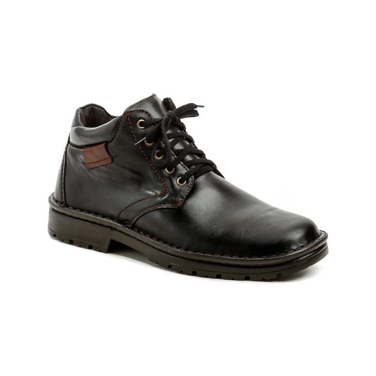 Boty Chlapecké Kotníkové boty Bukat 281B černé pánské zimní boty Černá