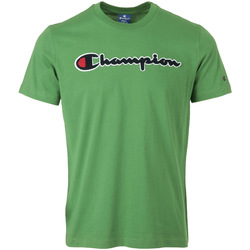 Textil Muži Trička s krátkým rukávem Champion Crewneck T-Shirt Zelená
