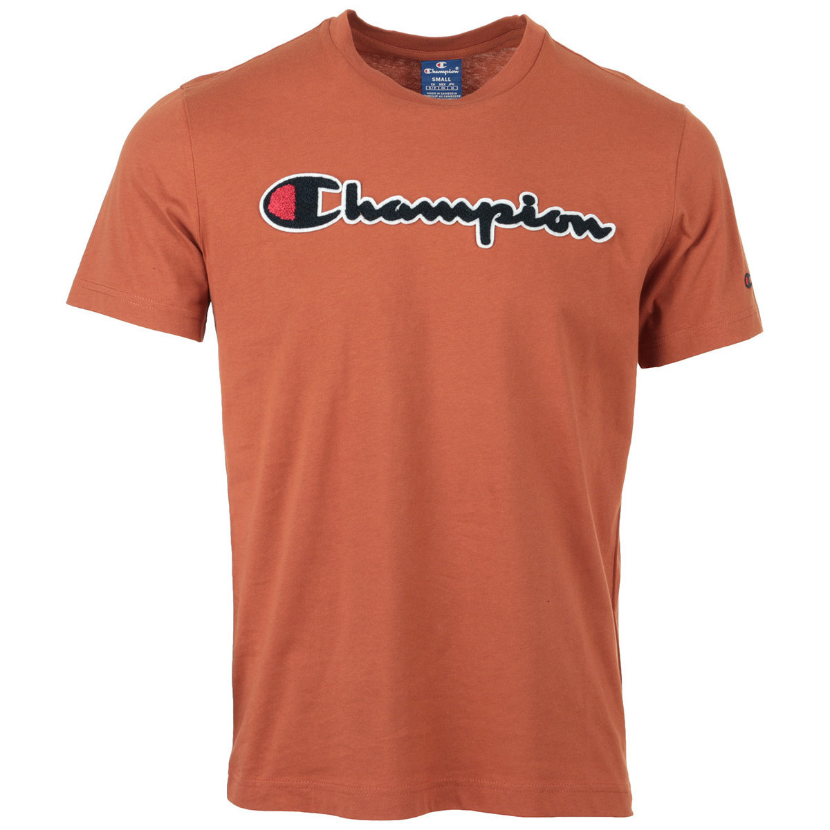 Textil Muži Trička s krátkým rukávem Champion Crewneck T-Shirt Oranžová
