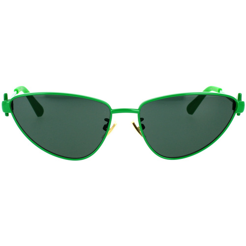 Hodinky & Bižuterie Ženy sluneční brýle Bottega Veneta Occhiali da Sole  BV1186S 004 Zelená