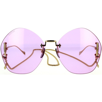 Gucci sluneční brýle Occhiali da Sole GG1203S 001 con Catena - Zlatá