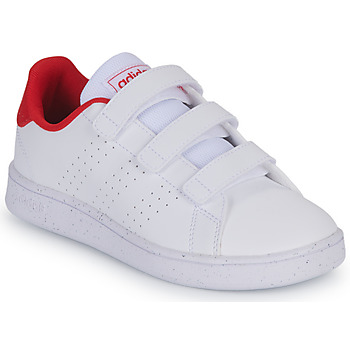 Boty Děti Nízké tenisky Adidas Sportswear ADVANTAGE CF C Bílá / Červená