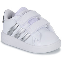 Boty Děti Nízké tenisky Adidas Sportswear GRAND COURT 2.0 CF Bílá / Stříbřitá