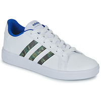 Boty Chlapecké Nízké tenisky Adidas Sportswear GRAND COURT 2.0 K Bílá / Modrá / Maskovací