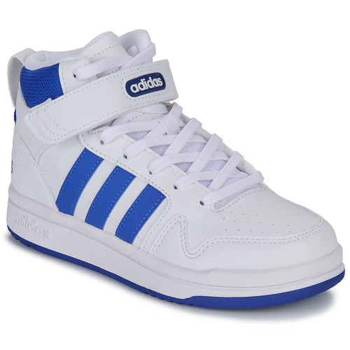Boty Děti Kotníkové tenisky Adidas Sportswear POSTMOVE MID K Bílá / Modrá