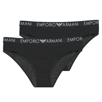 Spodní prádlo Ženy Kalhotky Emporio Armani BI-PACK BRIEF PACK X2 Černá