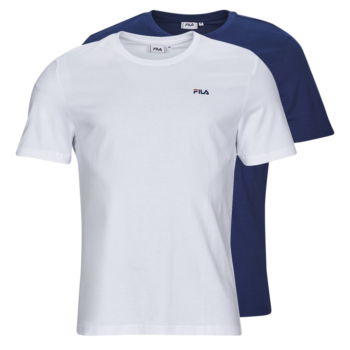 Textil Muži Trička s krátkým rukávem Fila BROD TEE PACK X2 Tmavě modrá / Bílá