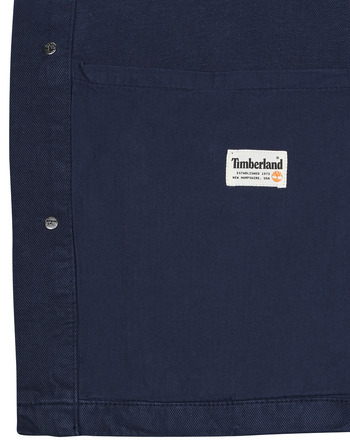Timberland Work For The Future - Cotton Hemp Denim Chore Jacket Džínová modř