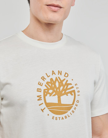 Timberland SS Refibra Logo Graphic Tee Regular Bílá